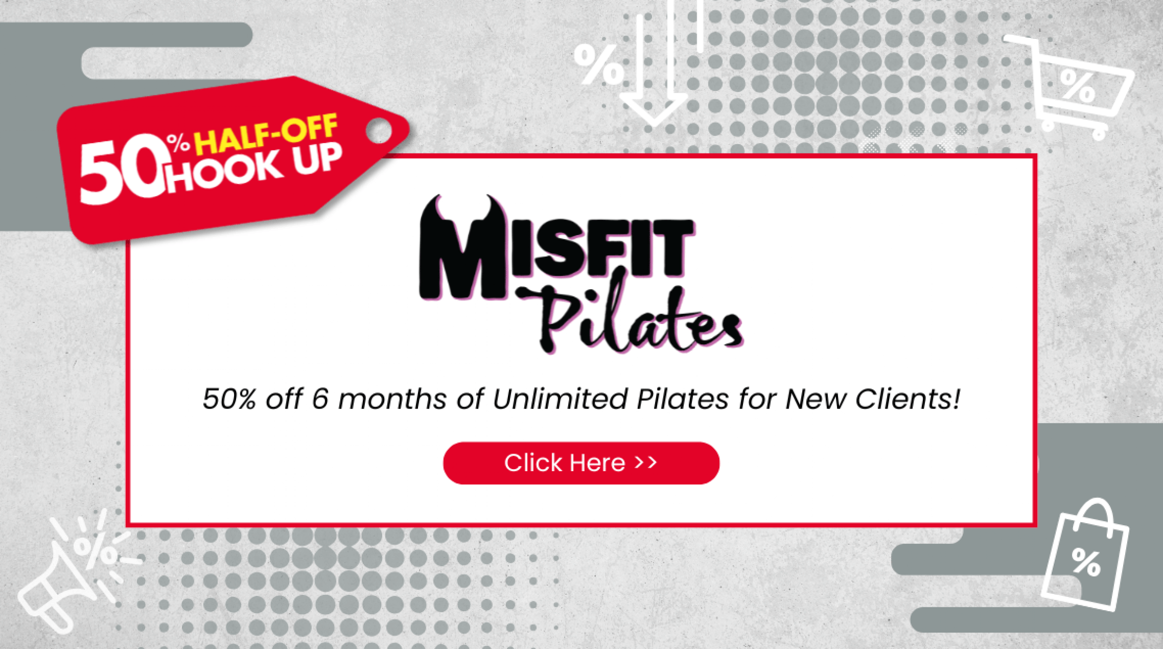 Promo HalfOffHookUp MisfitPilates